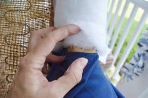 Step by step tutorial for upholstering an armchair.