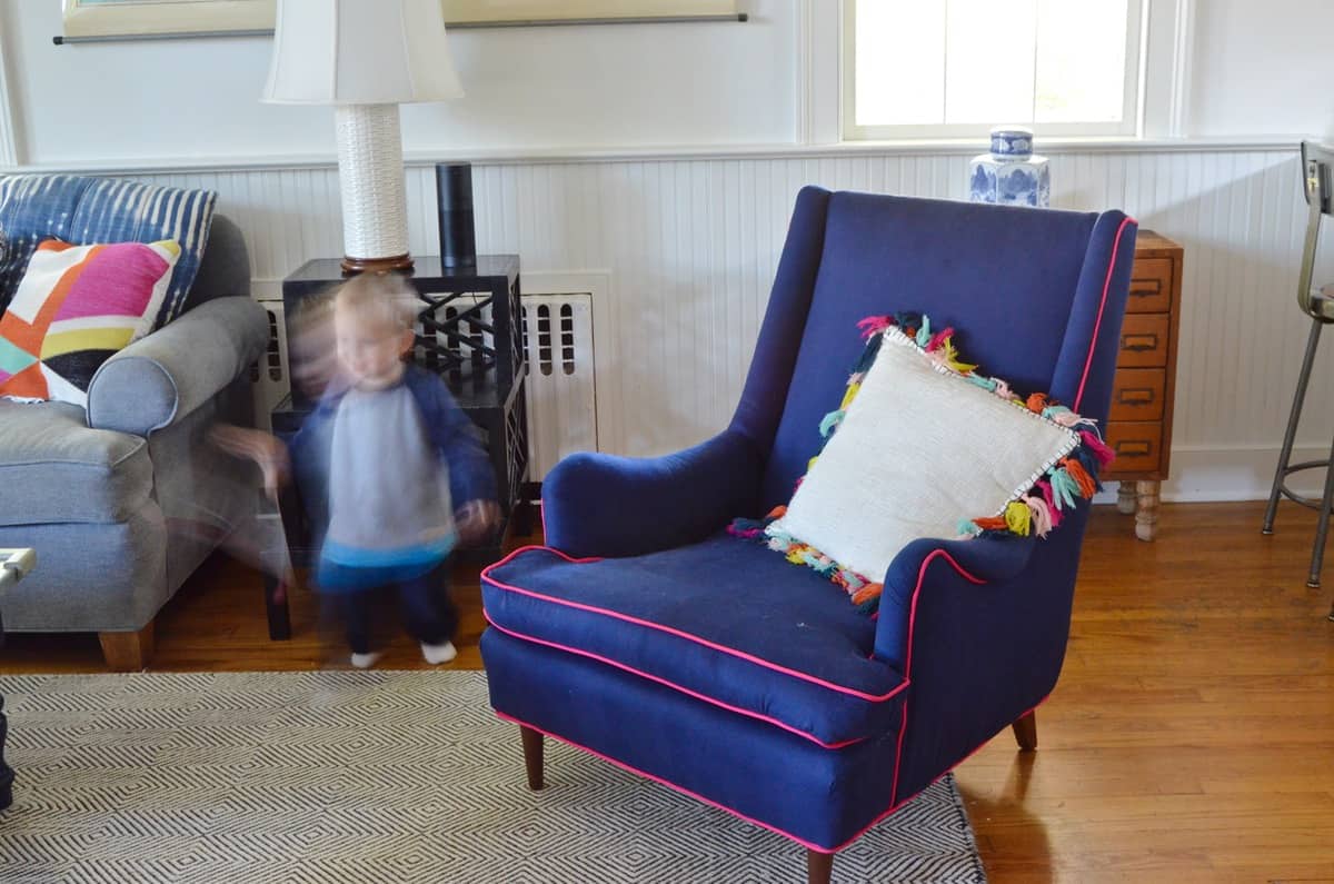 Step by step tutorial for upholstering an armchair.