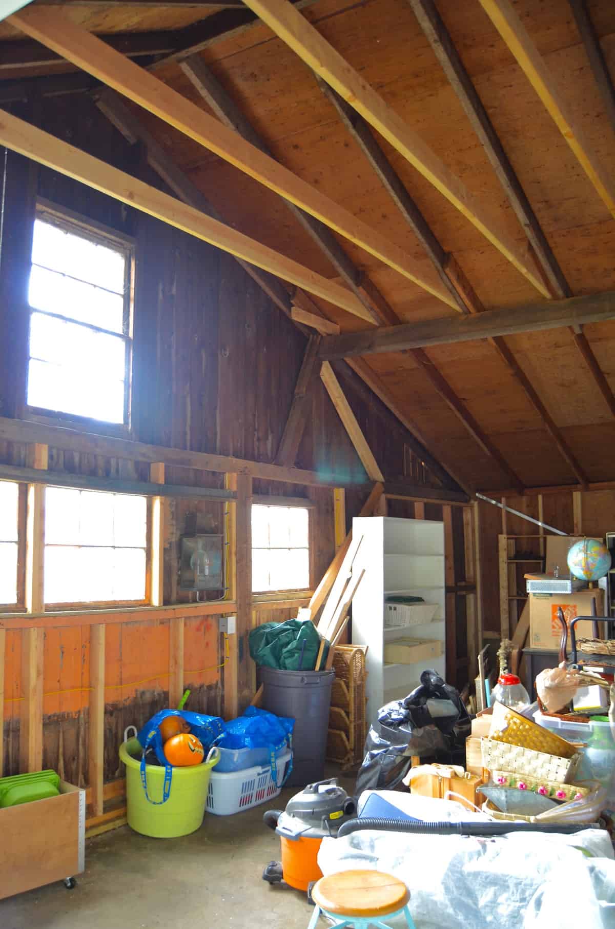 This rustic and rough backyard shed is about to get a FULL makeover as part of the One Room Challenge!