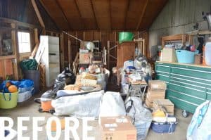 This rustic and rough backyard shed is about to get a FULL makeover as part of the One Room Challenge!