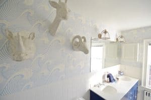 Blue Bathroom Update