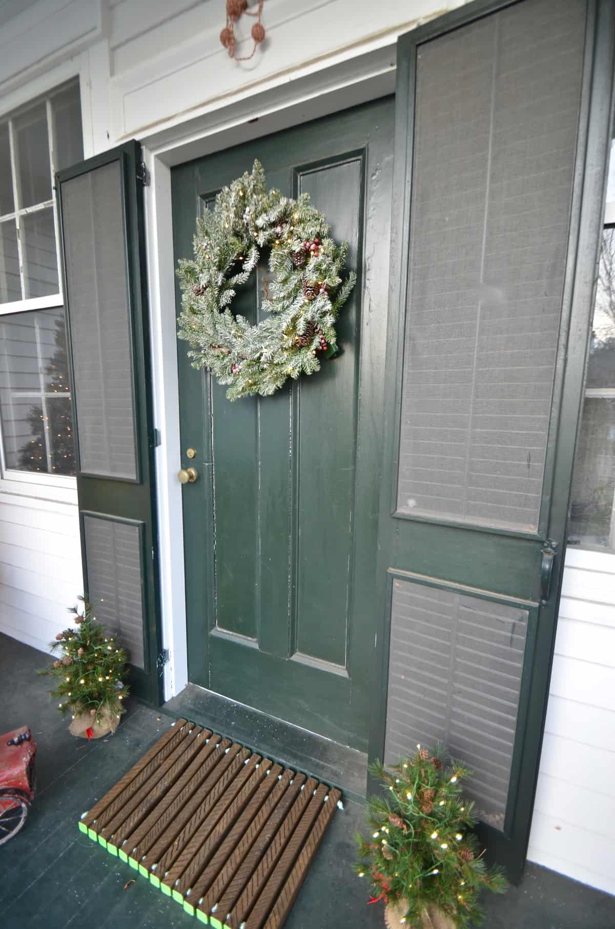 Decorating our New England front porch for Christmas, Connecticut Style.