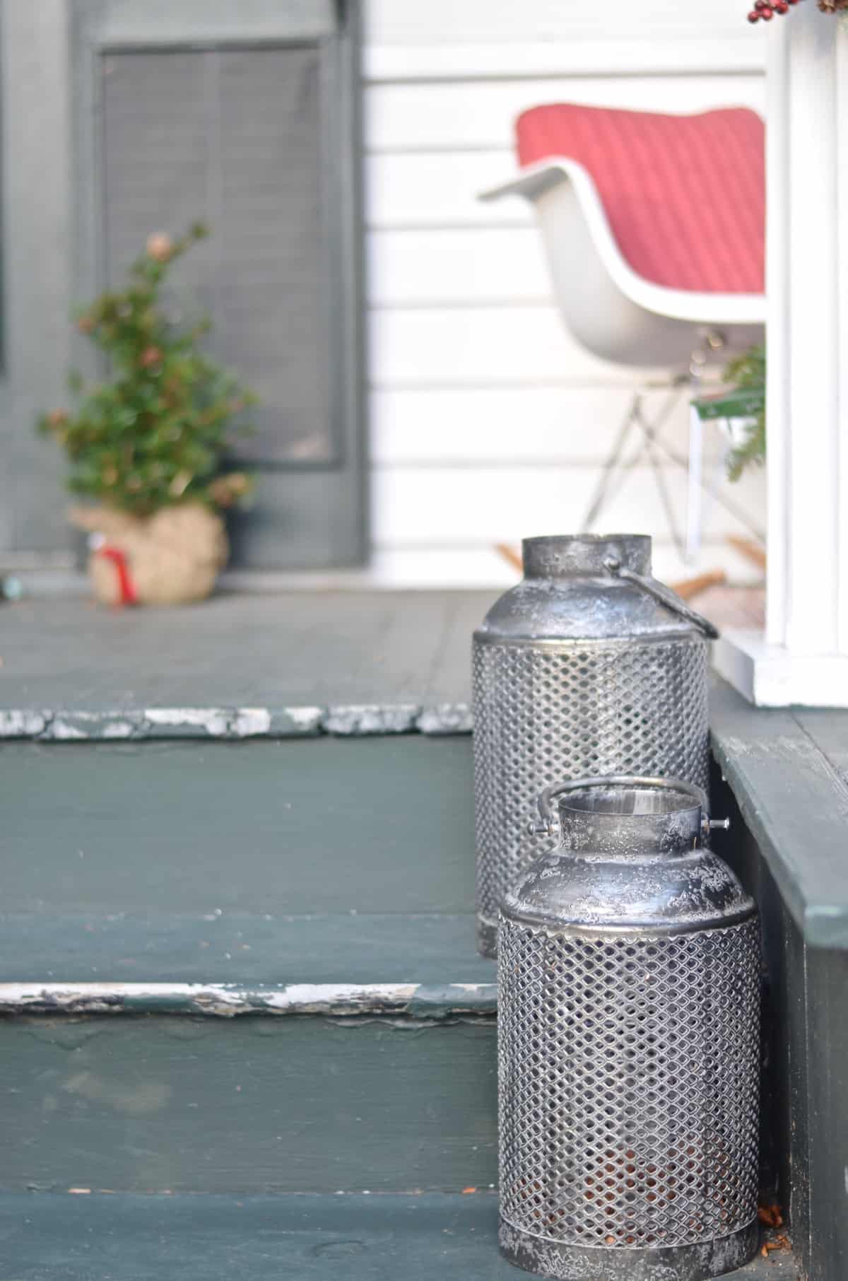 Decorating our New England front porch for Christmas, Connecticut Style.