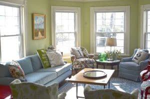 coffee table in old house