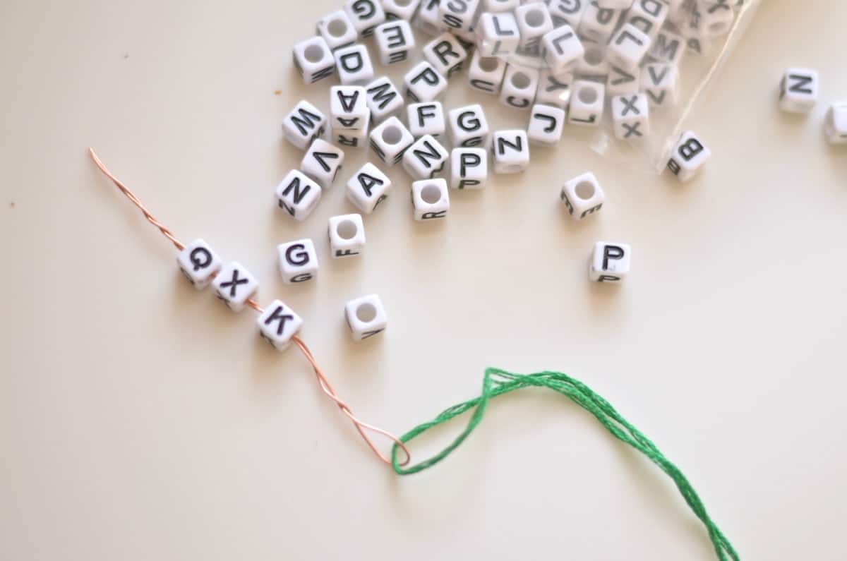 Decorating a tree with DIY mini garlands galore.