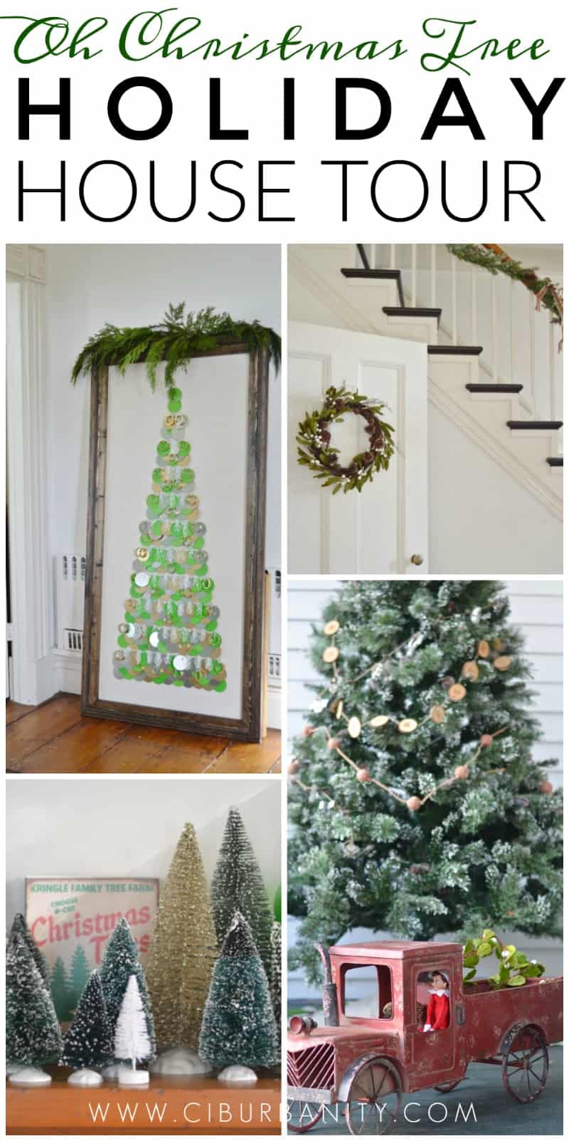 This year I used what I loved for our holiday decor: Christmas trees!