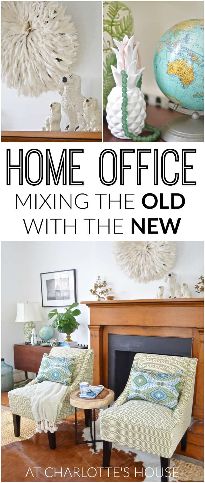 Mixing the old with the new in our home office! #ad #KohlsHome and @kohls