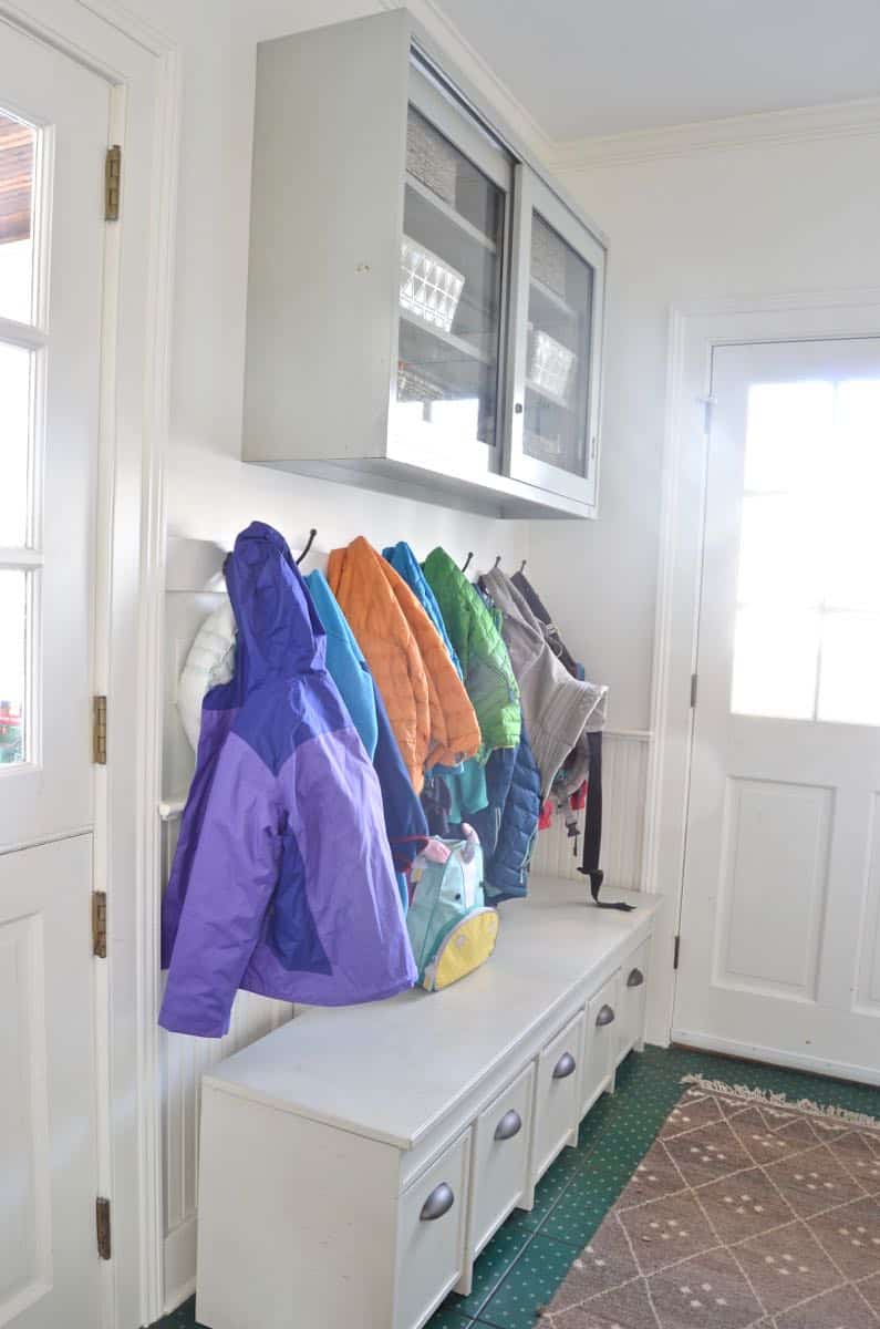 How a family of seven organizes their mudroom.