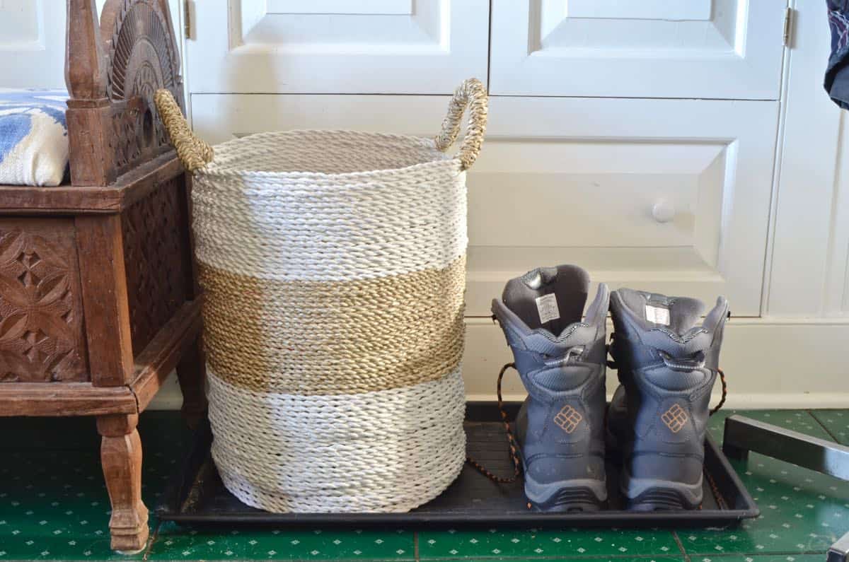 How a family of seven organizes their mudroom.