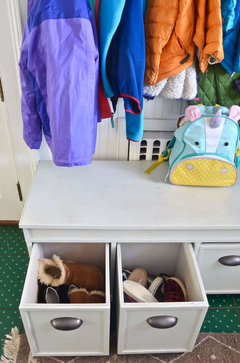 How a family of seven organizes their mudroom.