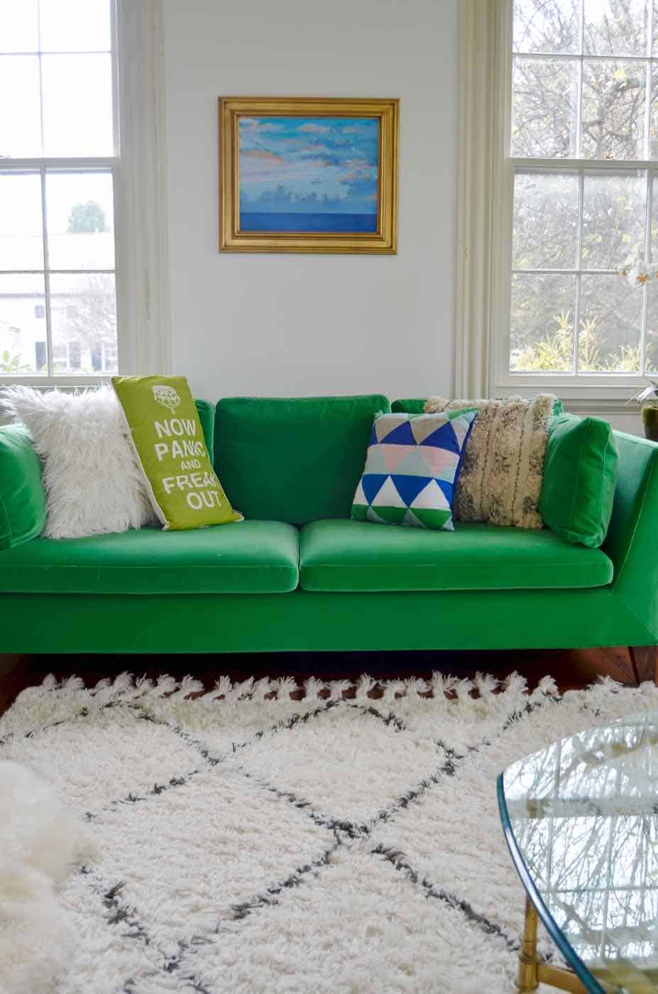 Living room refresh to open up the space and brighten the room.