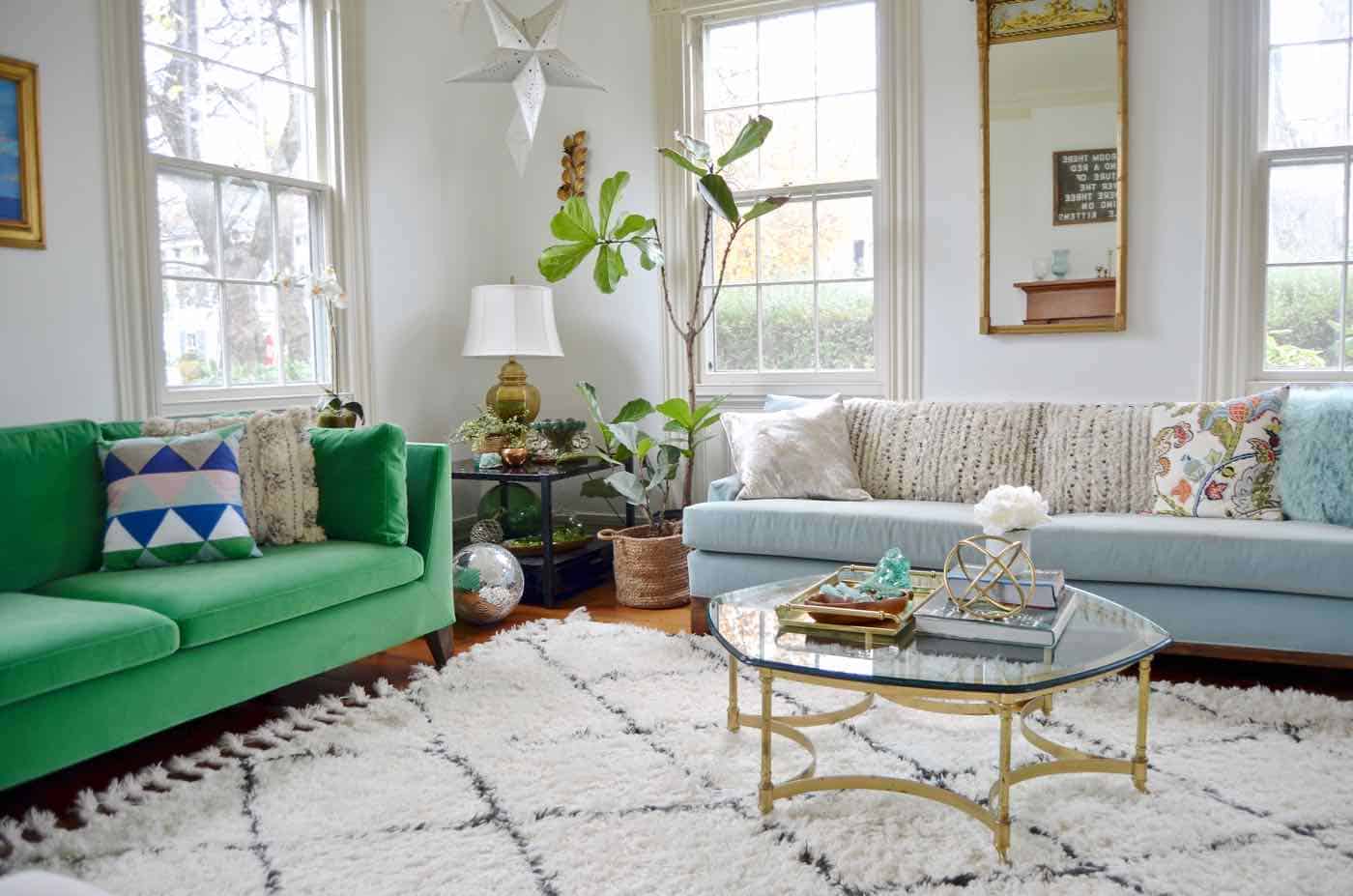 Living room refresh to open up the space and brighten the room.