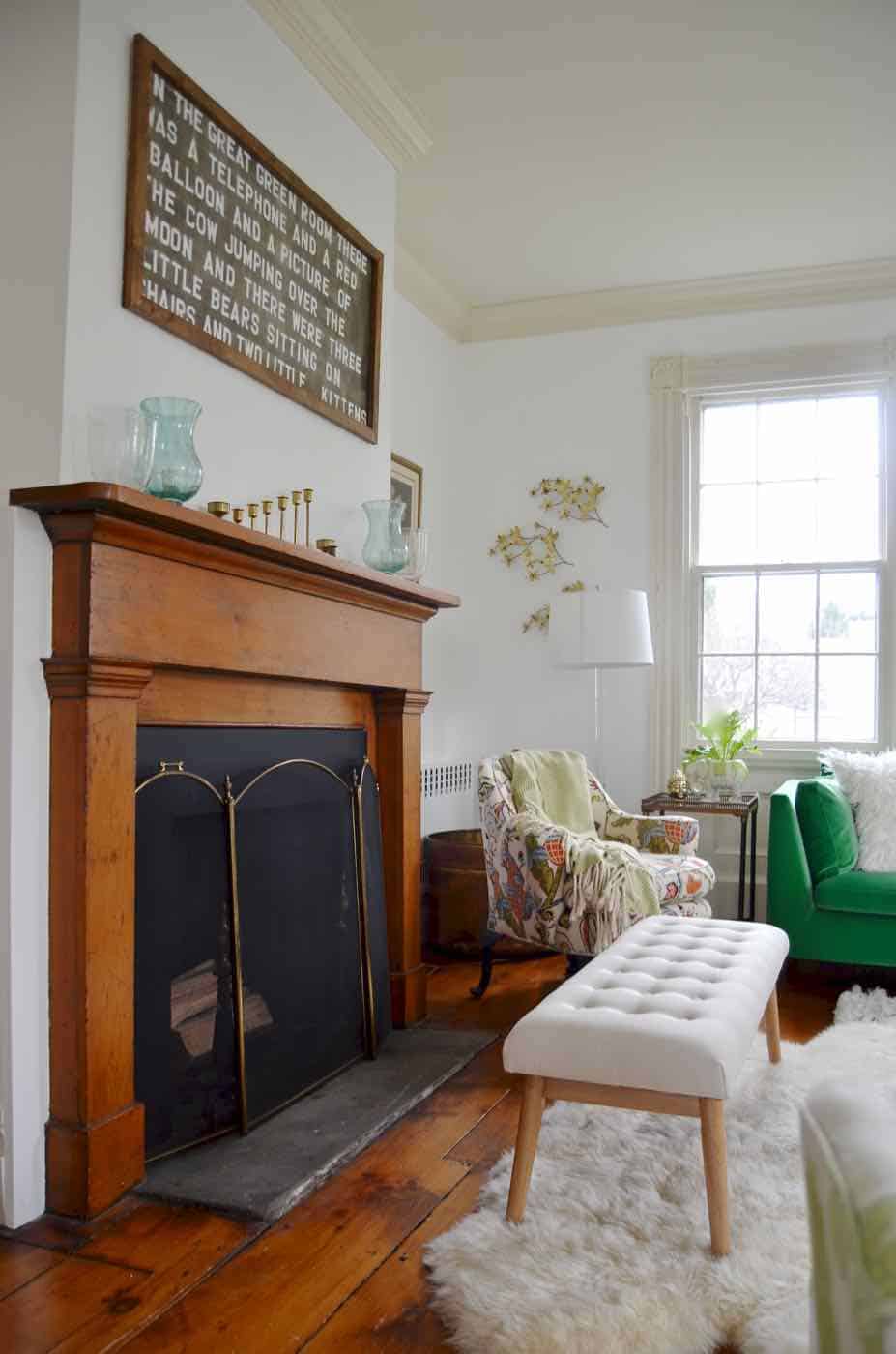 Living room refresh to open up the space and brighten the room.