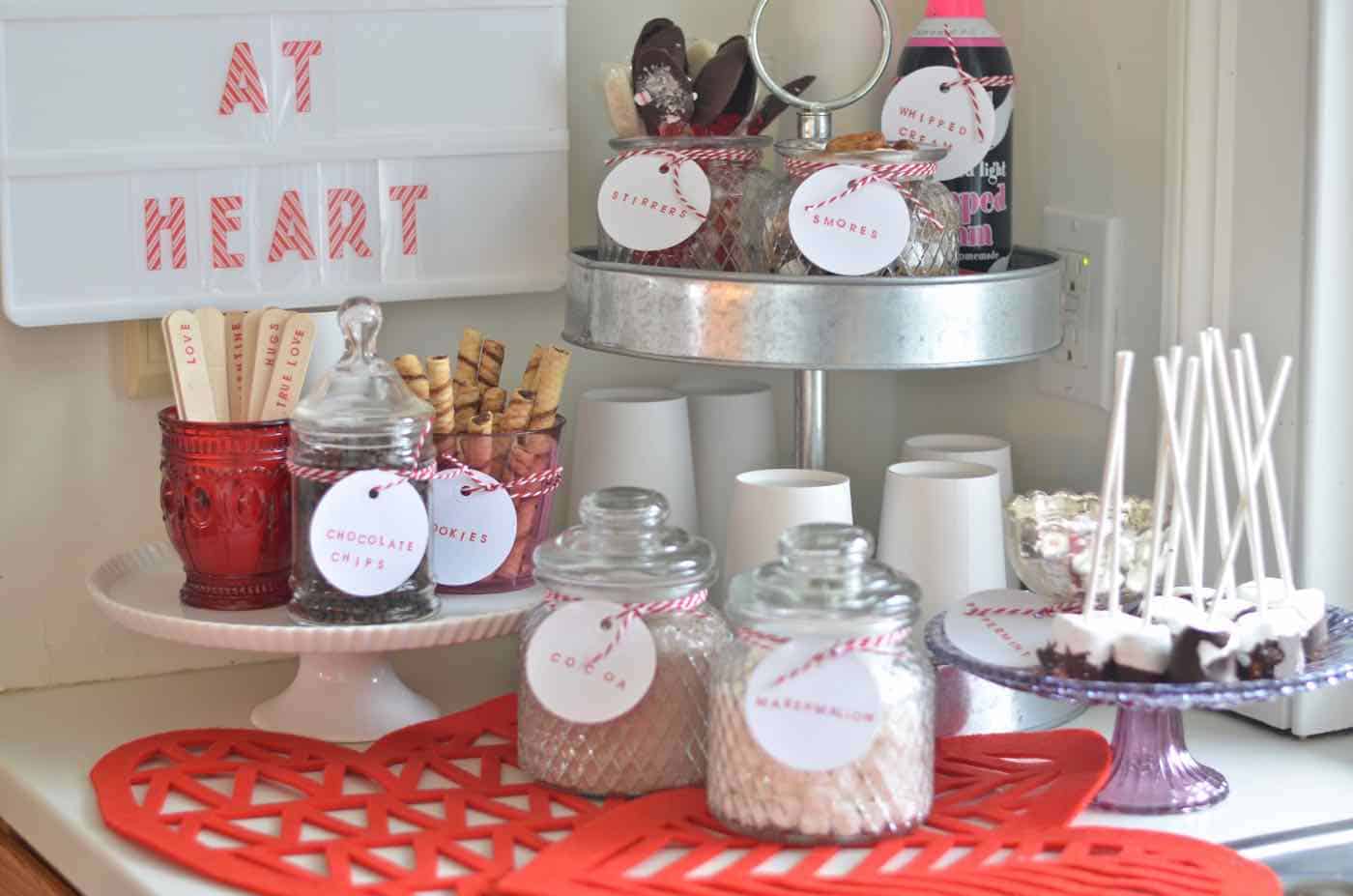 DIY Hot Cocoa Bar, Hot Chocolate Station