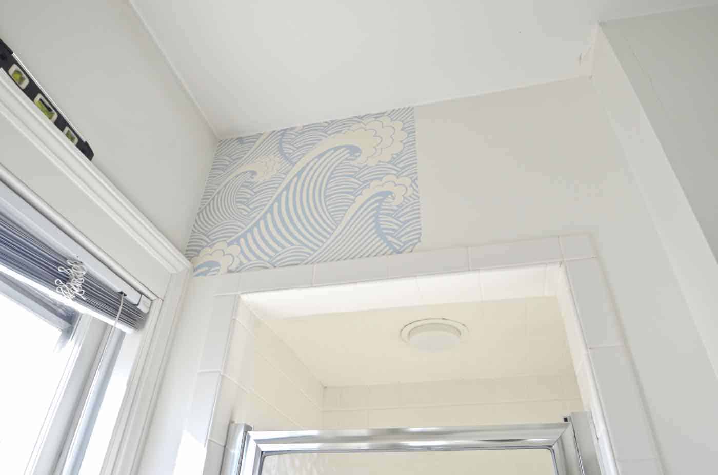 How to apply peel and stick removable wallpaper.