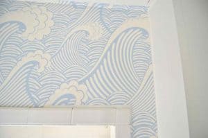How to apply peel and stick removable wallpaper.