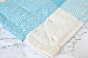 Turn dish towels into throw pillows with french seams.
