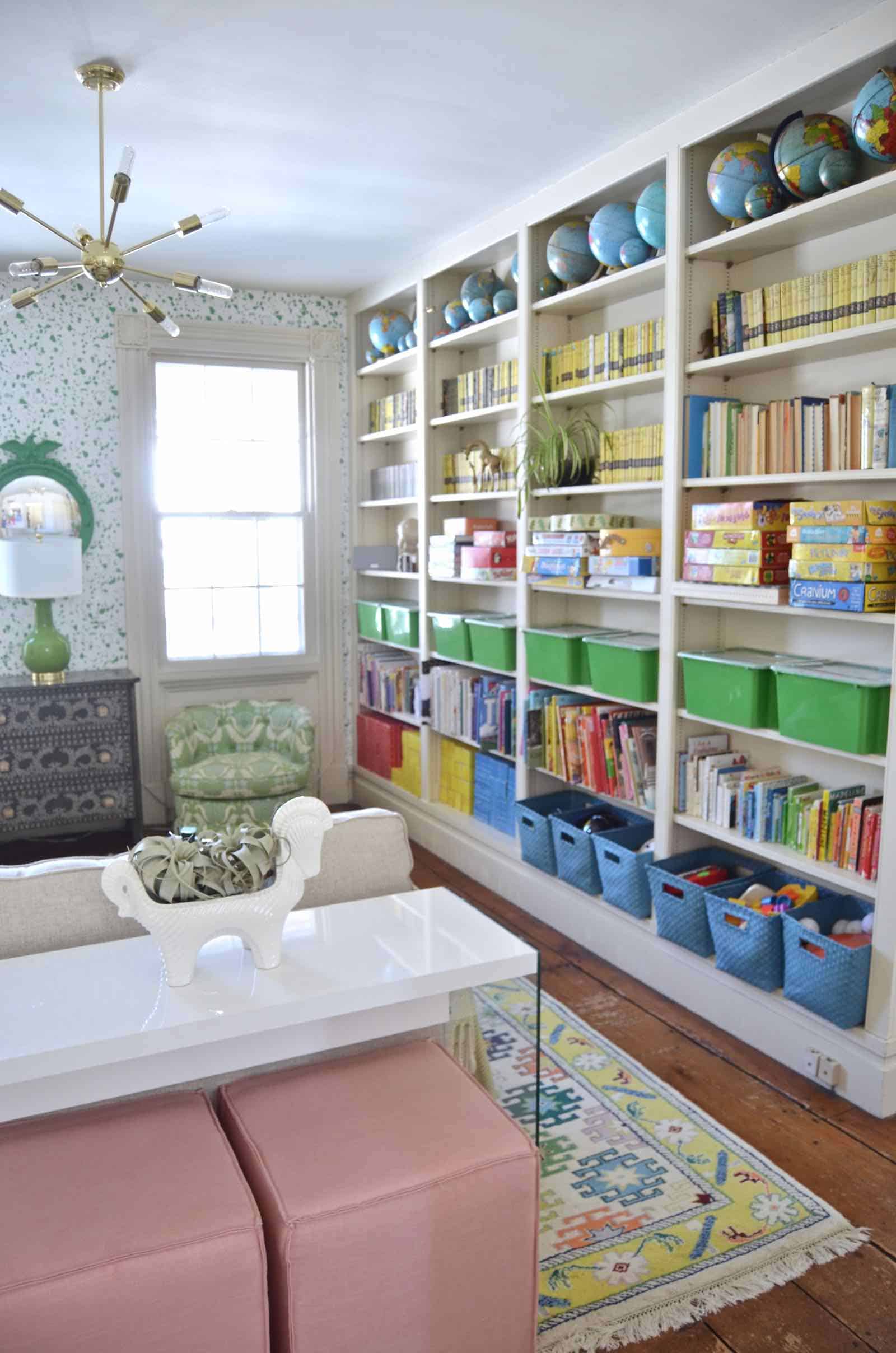 Colorful kids playroom reveal