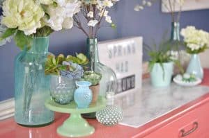 Spring Home Tour- Greens and Blues