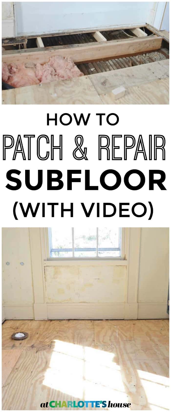 How to patch your subfloor... it's not as hard as you might think!