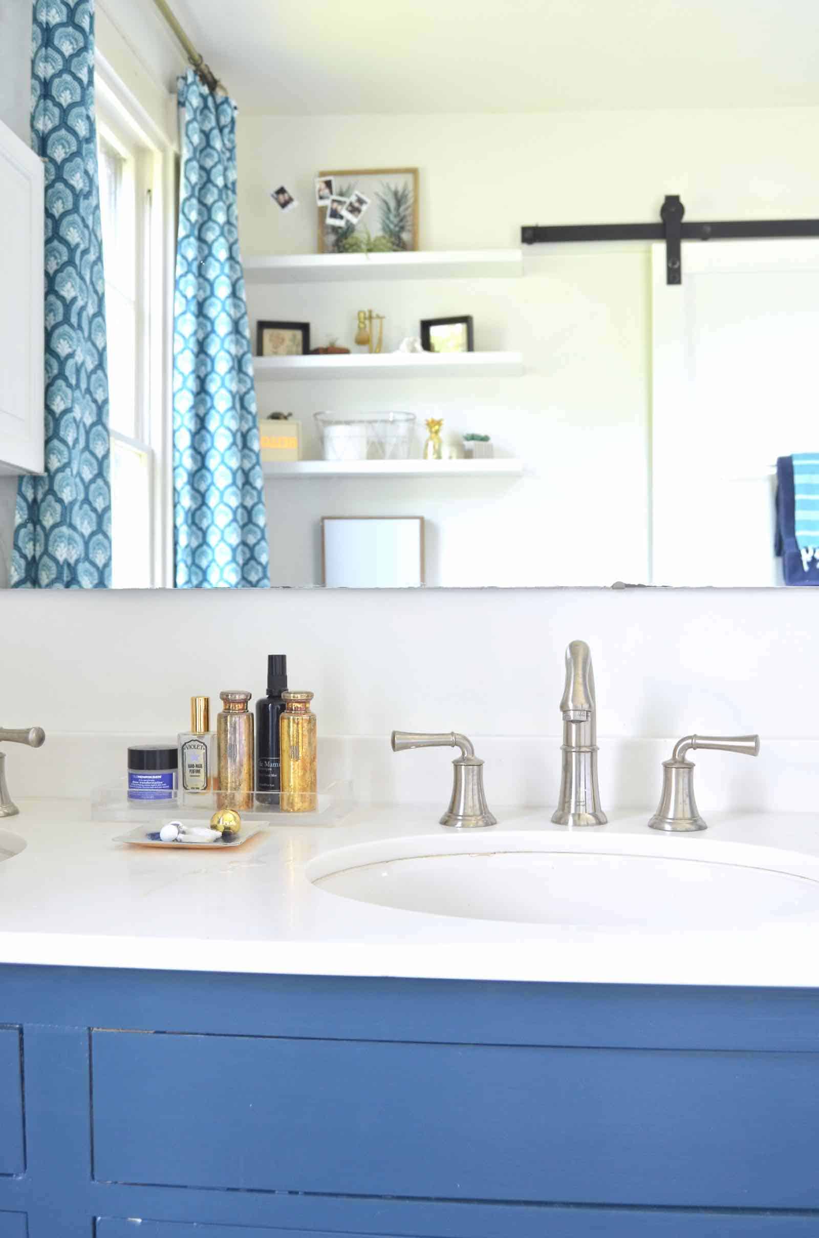 chic and modern master bathroom makeover