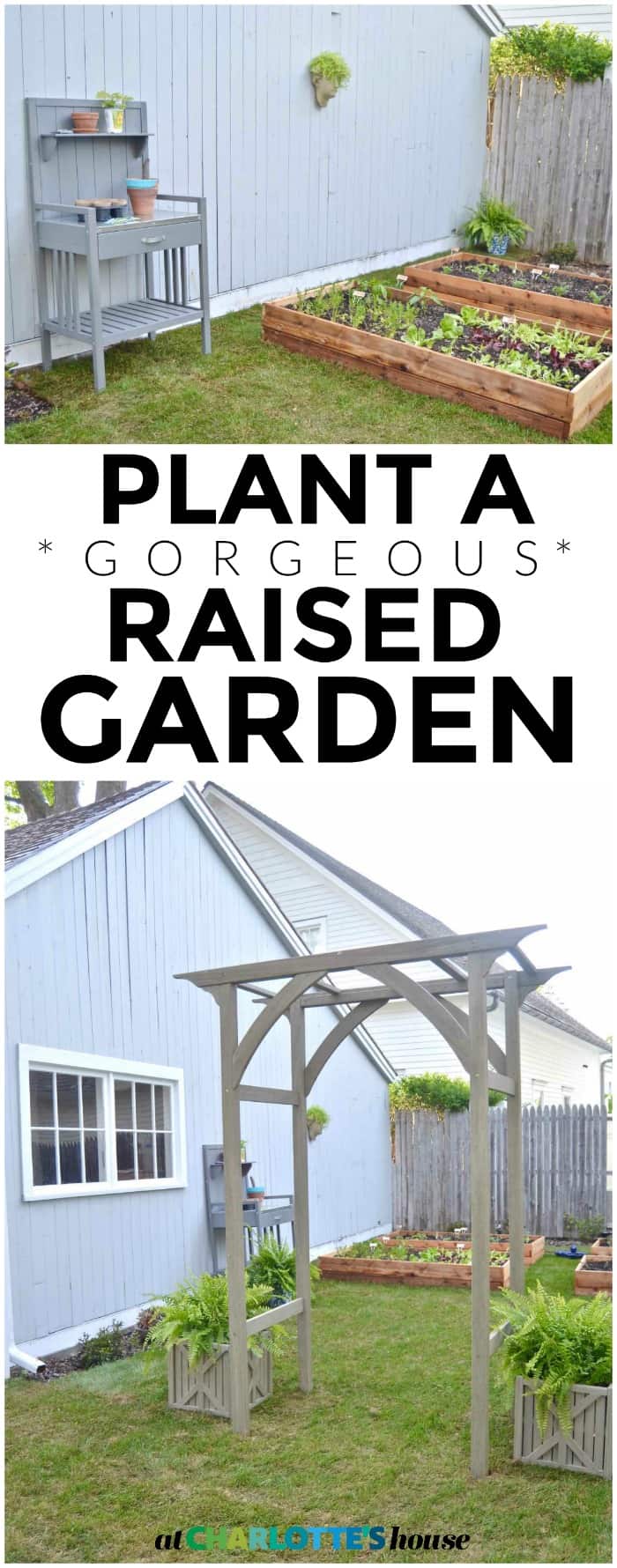 How to design a cool and functional raised garden bed.