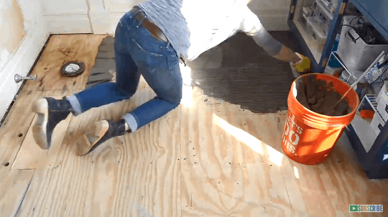 How To Prep And Tile A Floor At Charlotte S House