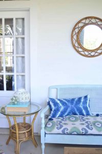 Summer back porch refresh... new seating, new accessories, new season!