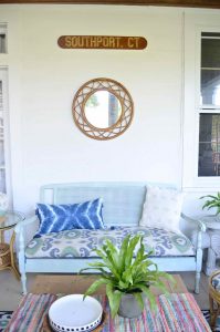 Summer back porch refresh... new seating, new accessories, new season!