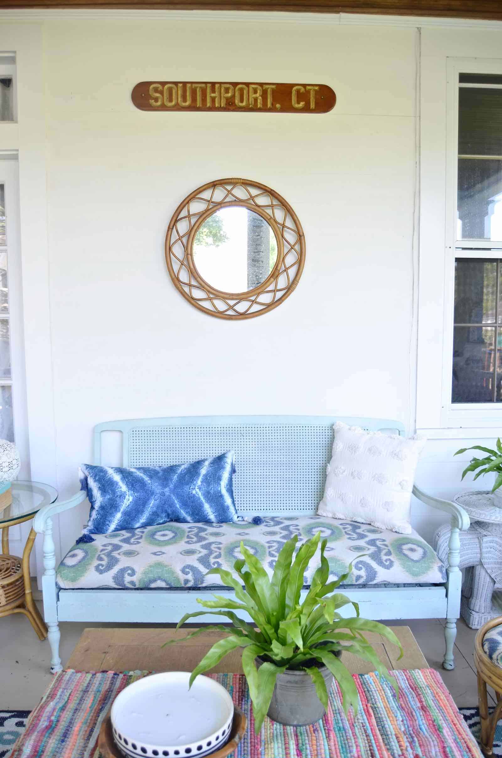 Summer back porch refresh... new seating, new accessories, new season!