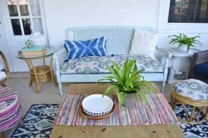 Summer back porch refresh... new seating, new accessories, new season!