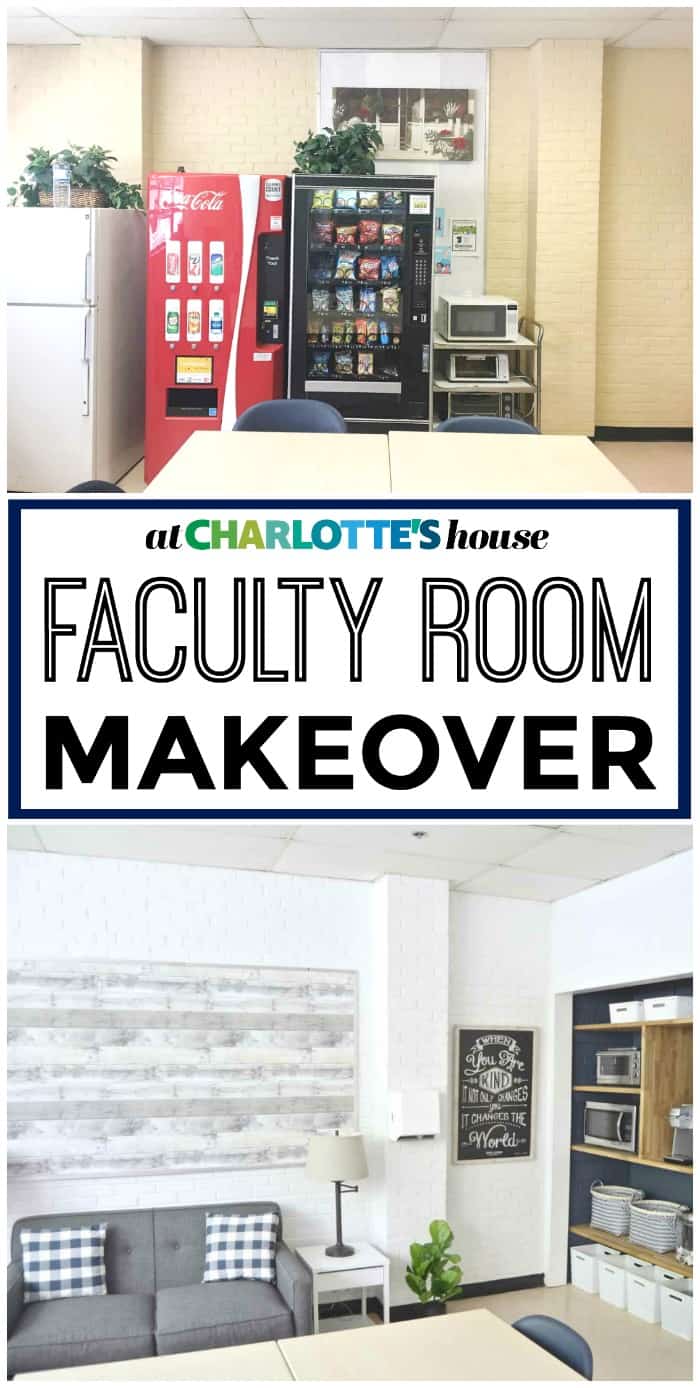 See how we transformed our local elementary school faculty room with a little elbow grease and some amazing community donations.