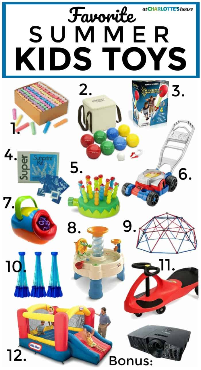 A list of my kids favorite summer toys and games!
