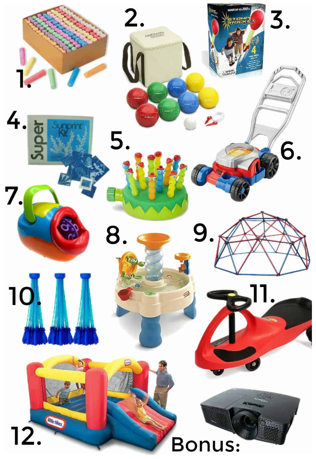 A list of my kids favorite summer toys and games!