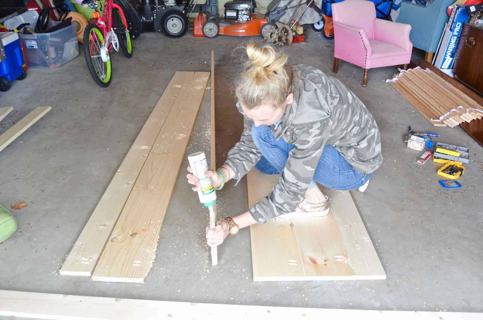 How to build a sliding barn door for under $50.