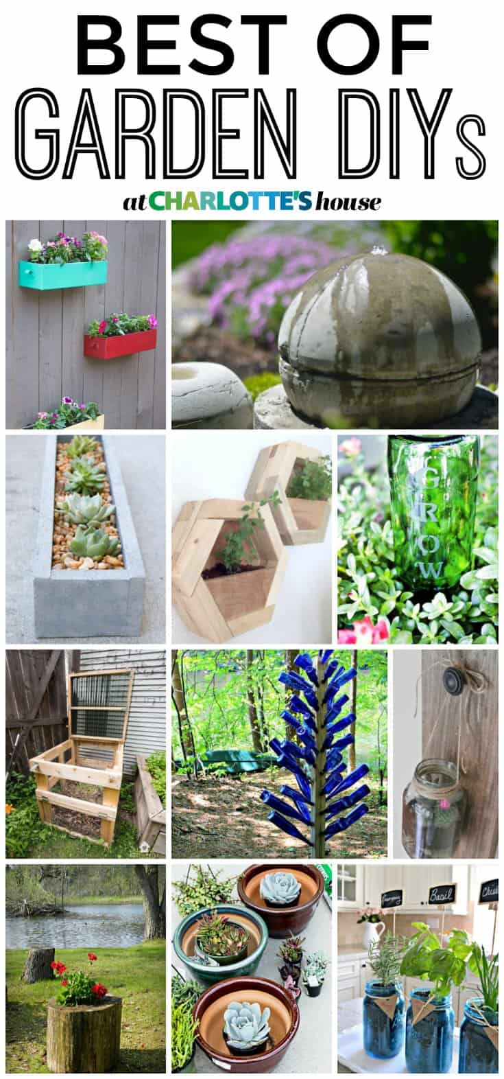 These ideas for garden DIYs are the best! Can't decide which one to start with!