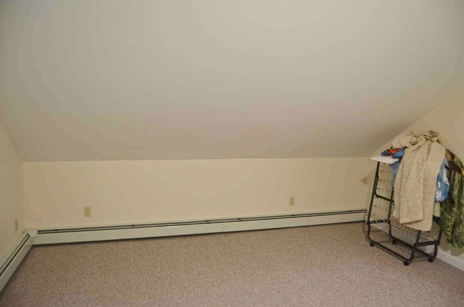 sloped ceiling in boys room