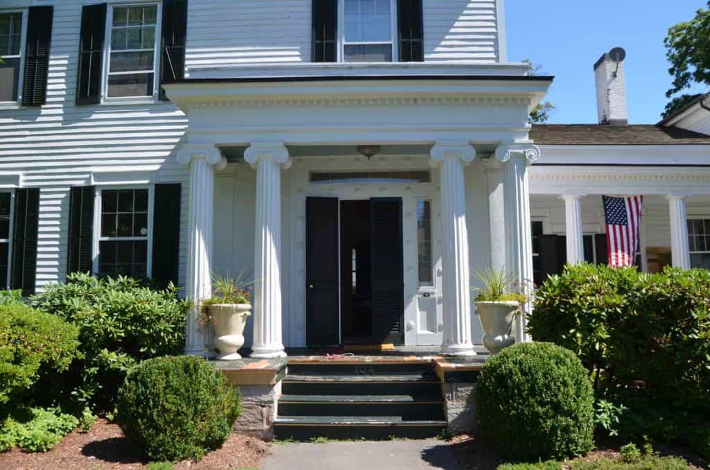 replaced rotten wood on front porch