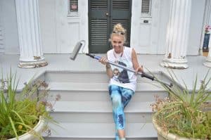 painted porches with paint stick
