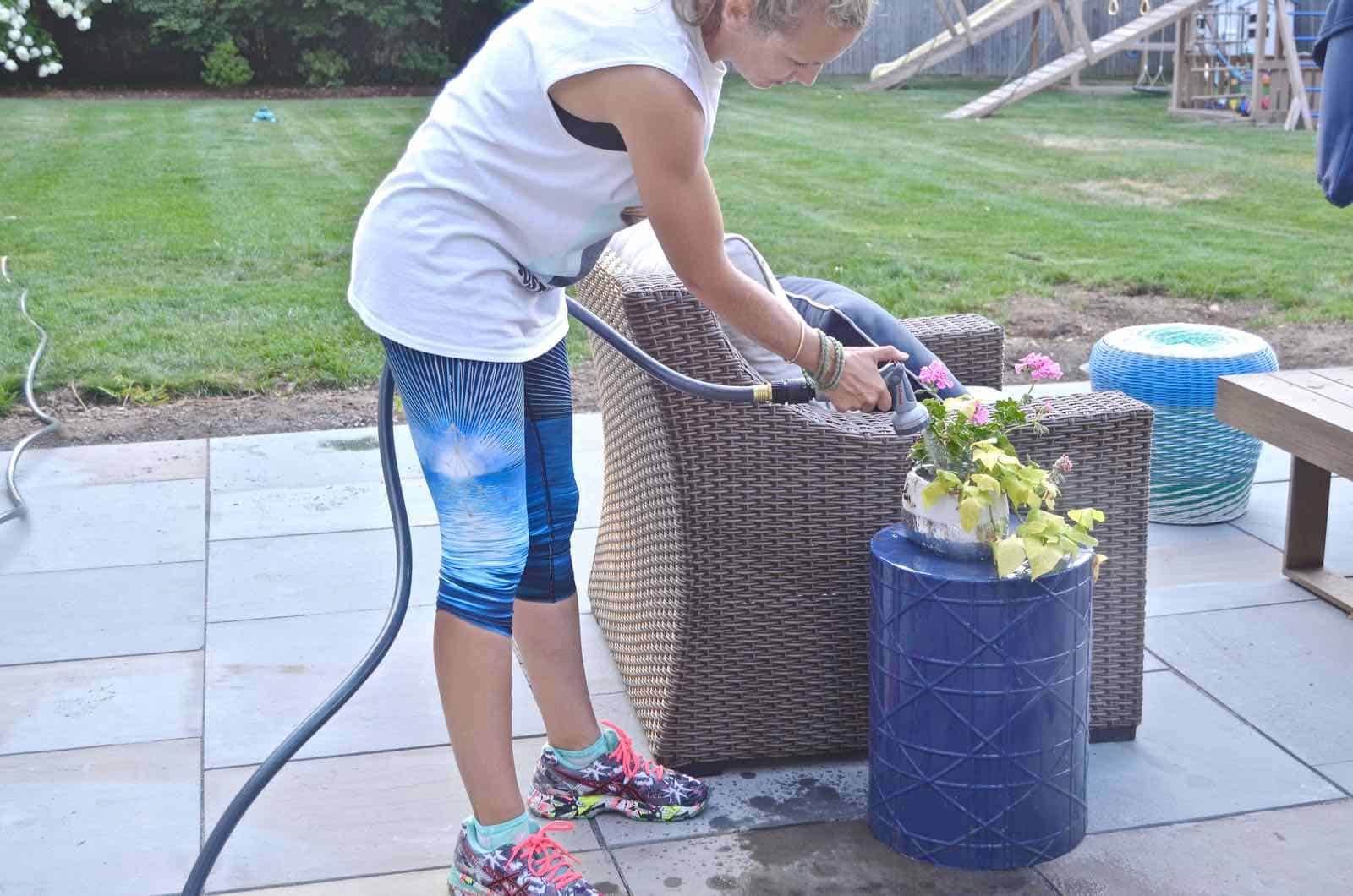 click in place units for watering tools