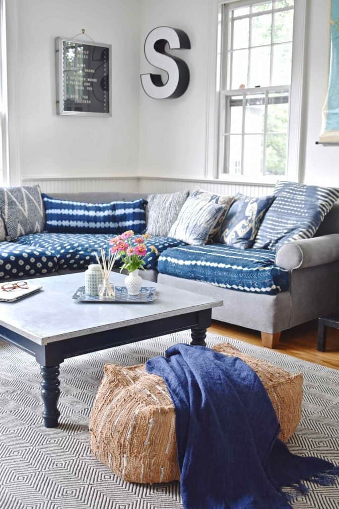 Make Your Own Leather Ottoman - At Charlotte's House