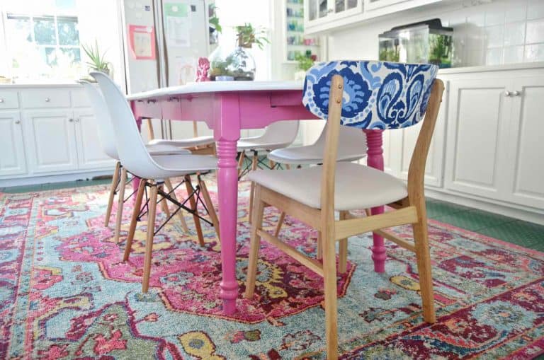 Patterned Kitchen Chair Makeover
