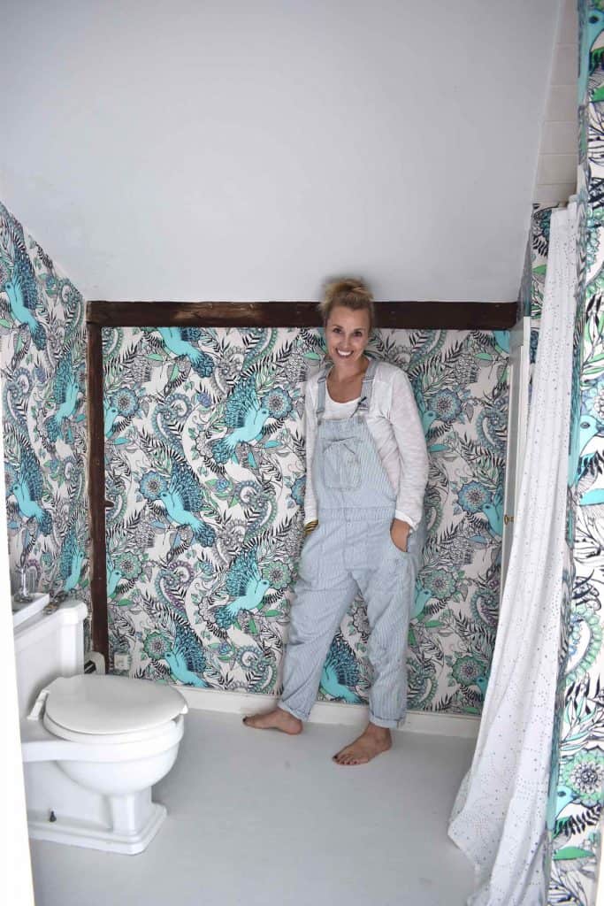 How to Hang Wallpaper One Room Challenge Week 3 At Charlotte's House