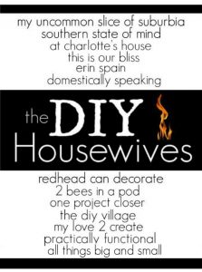 DIY housewives... design and decor projects