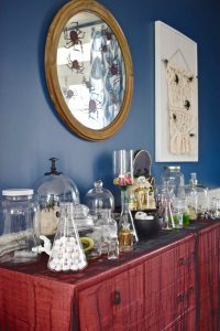 sideboard chemistry lab halloween