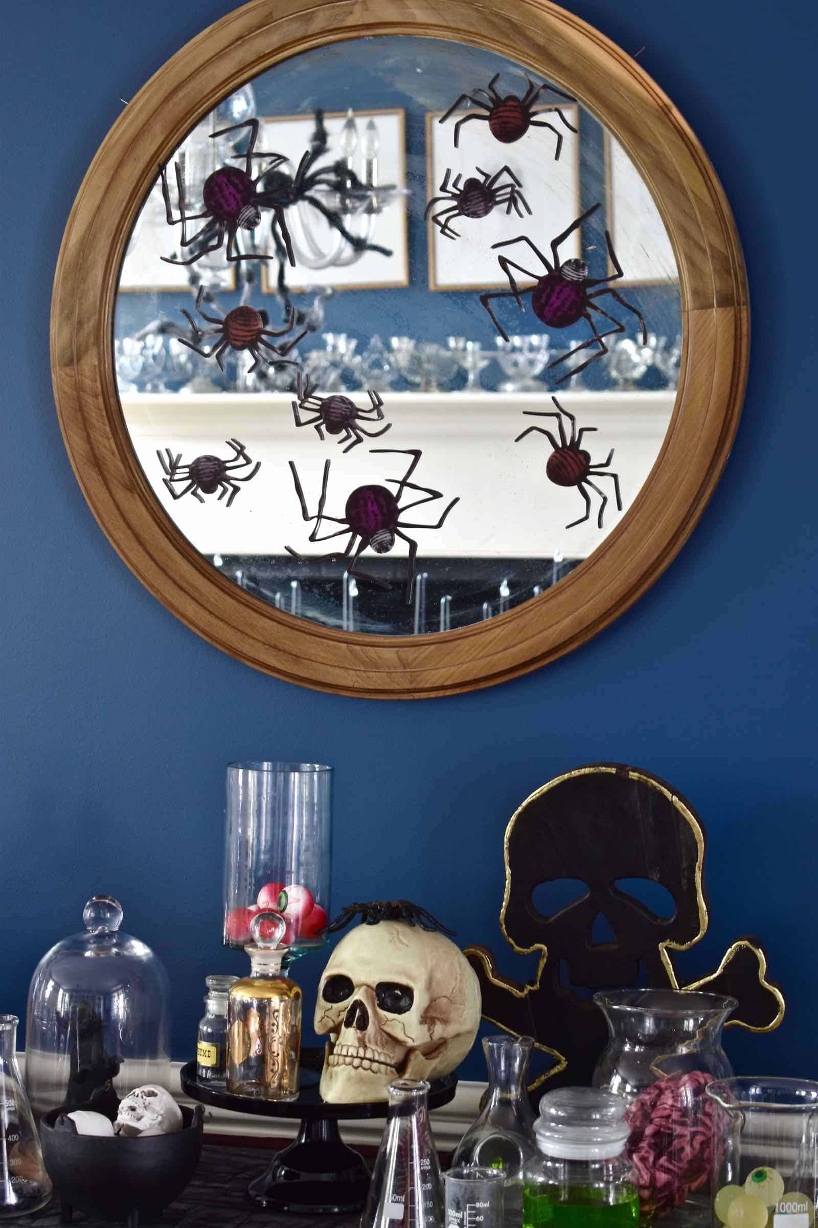 sideboard halloween decor