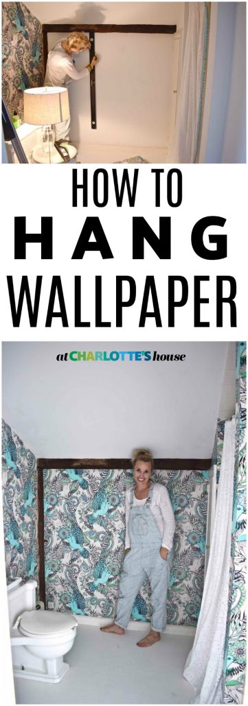 How to Hang Wallpaper- One Room Challenge Week 3 - At Charlotte's House