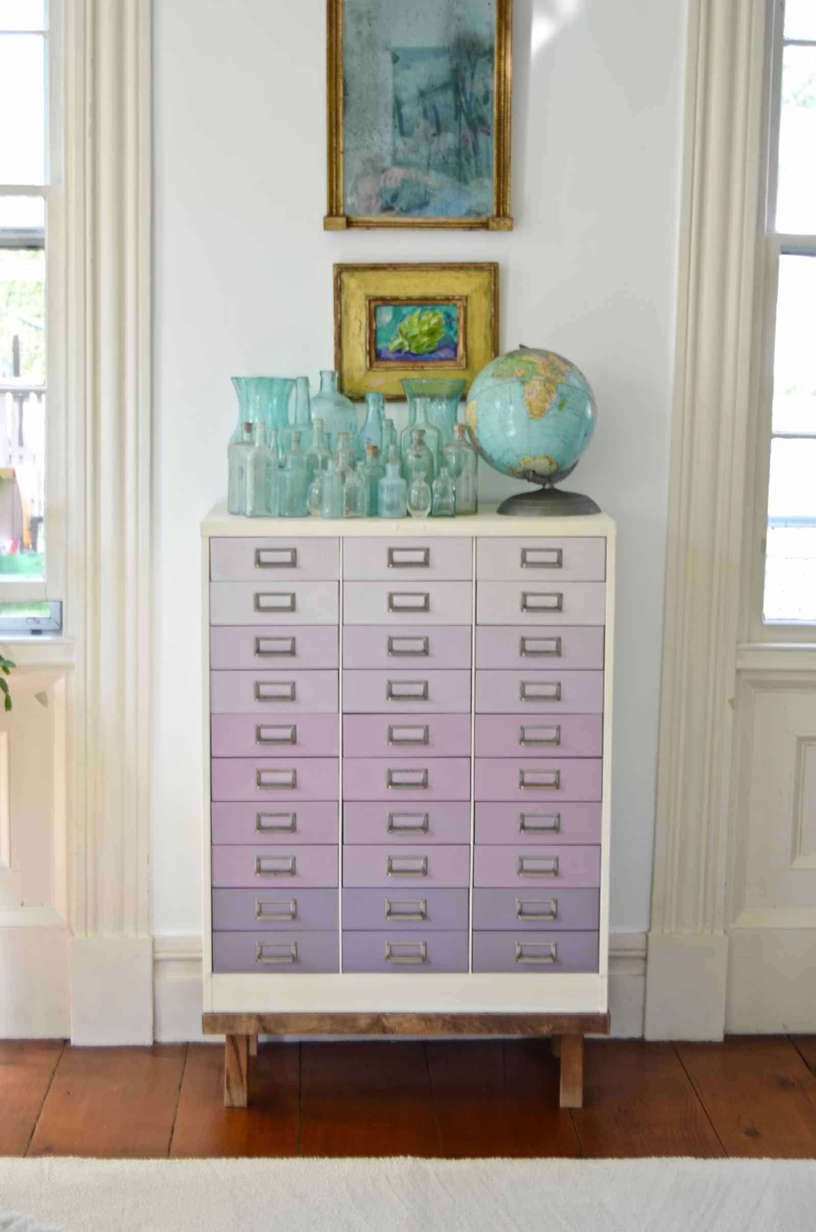 our favorite DIY projects ombre file cabinet