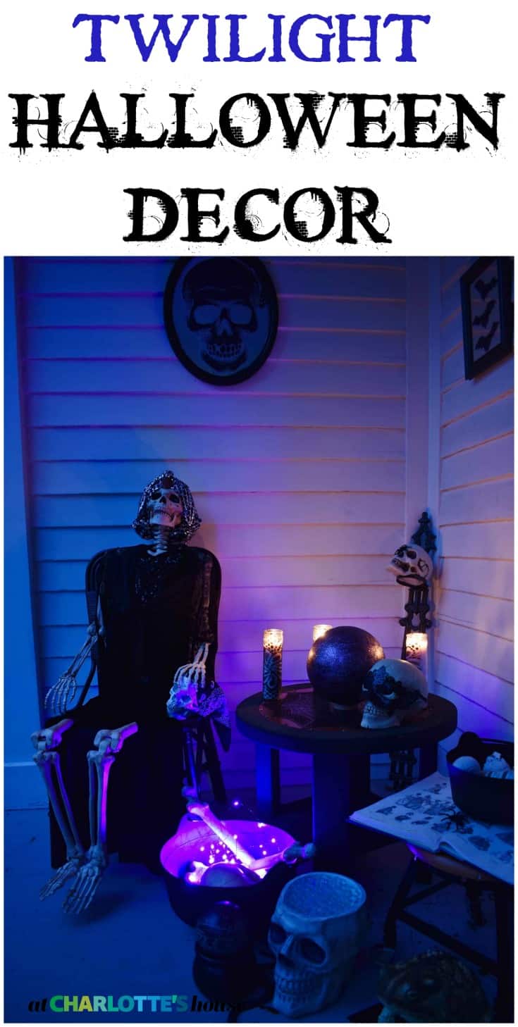 twilight halloween porch decor