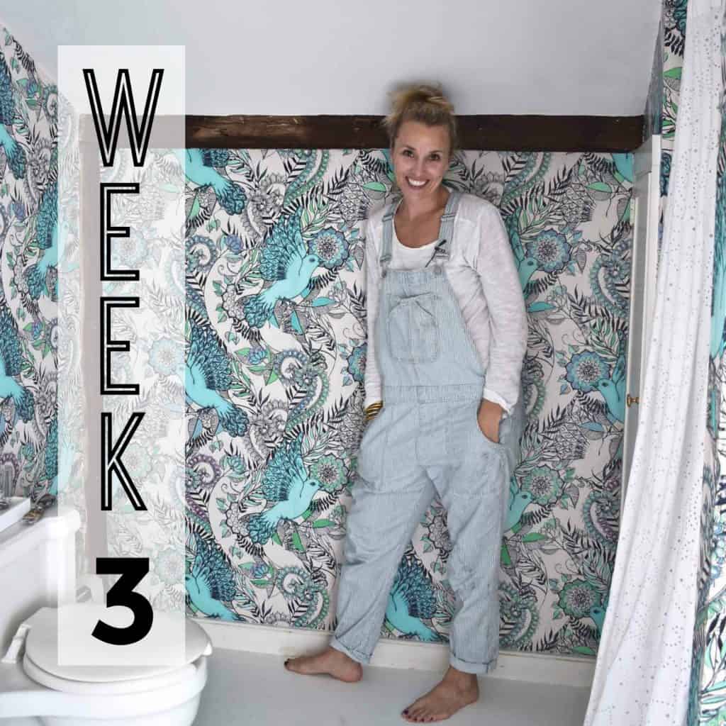 How to Hang Wallpaper One Room Challenge Week 3 At Charlotte's House